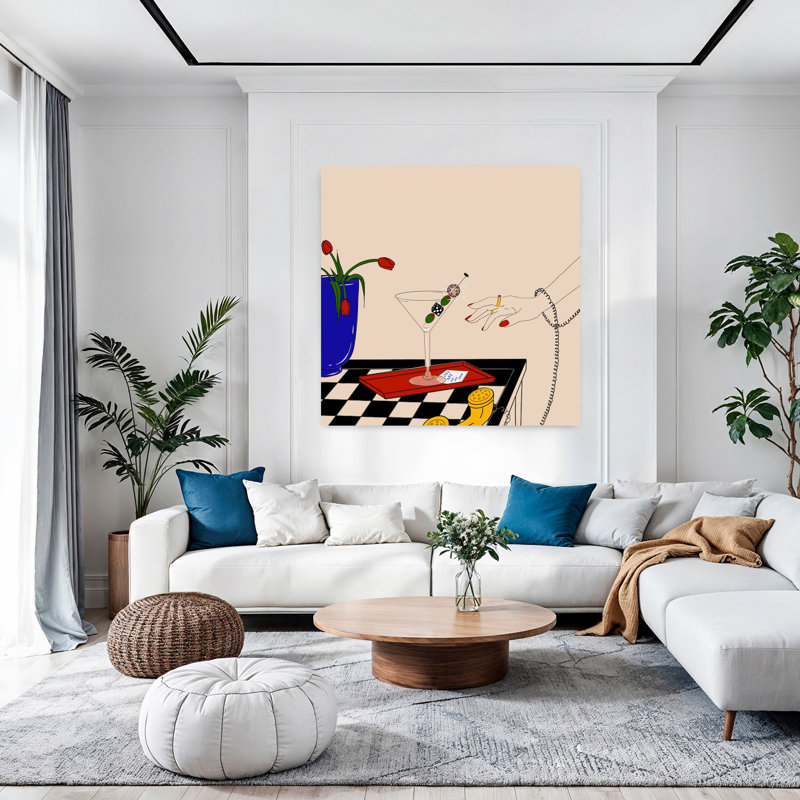 Art contemporain tulipe contemporaine, H 48 po x l 48 po