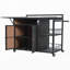 Îlot de cuisine extérieur avec table d'appoint pliable