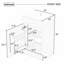 Meuble-lavabo 20 po avec lavabo en céramique, tablette réglable-215295534
