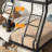 Metal Twin Over Full Standard Bunk Bed with Guardrails and Built-In Ladder-937105063-933611412