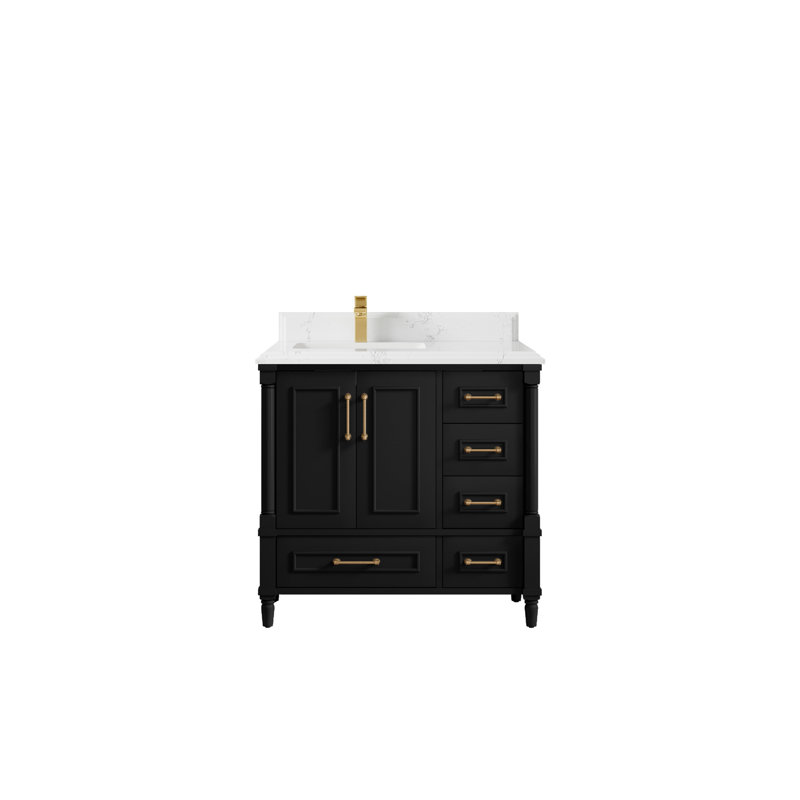36'' Single Bathroom Vanity with Quartz Top, Empira