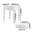 White Nightstand with Drawer