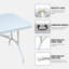 Table pliante 6 pi, table en plastique portative pour le camping, pique-niques, fêtes, table pliable à haut poids de charge blanche-126278233-126278236