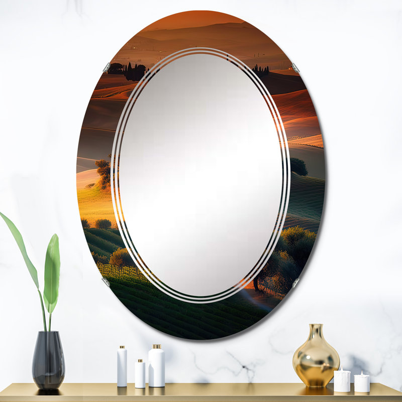 Miroir mural Potita Italian Casa - Cottage, 36 po x 24 po