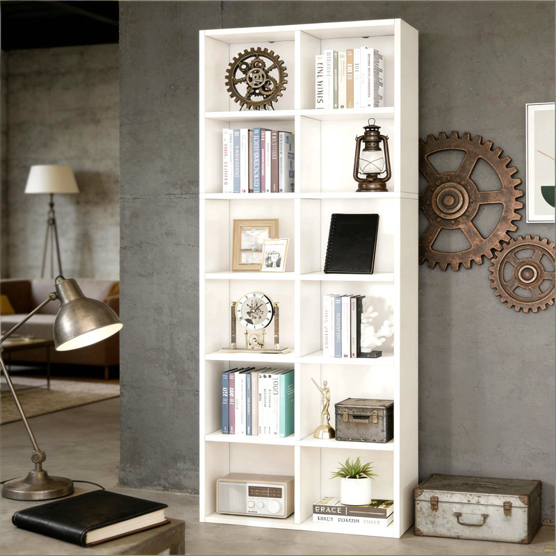 Bibliothèque compacte, présentoir attrayant, armoire ouverte