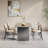 Modern Rectangular Rock Slab Dining Table Sets-112375470