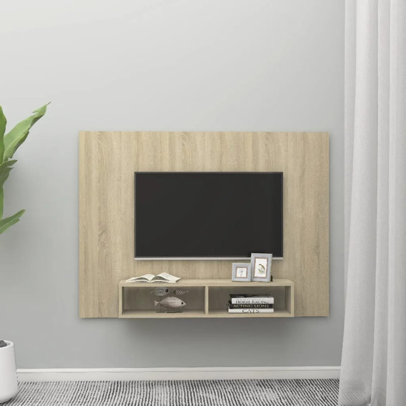 Aydren Unfinished TV Stand for TVs up to 50", 102cm, Sonoma Oak