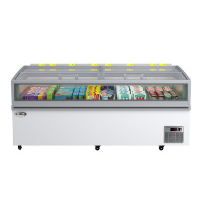 79 po. 31 cu. Réfrigérateur / congélateur pour îlot de cuisine commercial à décongélation automatique en blanc (km-iscf-79af)