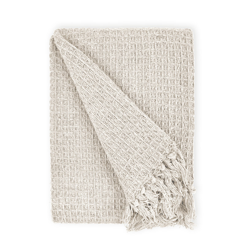 Vitela Throw Blanket, 127 x 152cm, Ivory