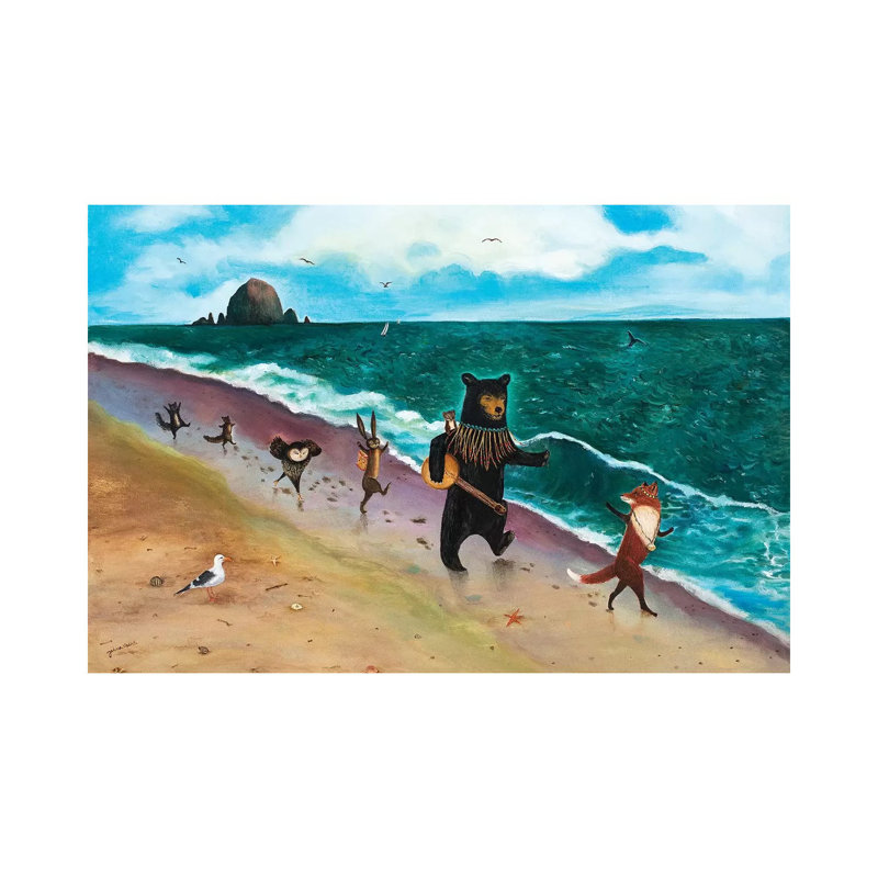 Beach Day! by Jahna Vashti - Wrapped Canvas Print, 66.04cm H x 101.6cm W x 1.905cm D