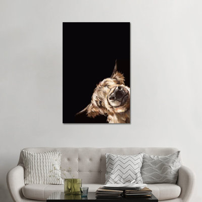 «Sneaky Highland Cow in Black» par Big Nose Work - impression d'art graphique