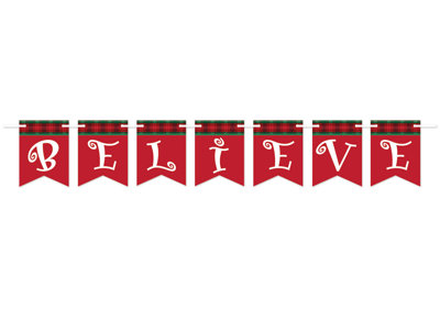 Christmas Believe Streamer