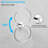 Wall Mounted 5-Pieces Bathroom Hardware Accessories Set, SUS304 Stainless Steel Bath Towel Bar Set, Round Towel Racks For Bathroom-111706712