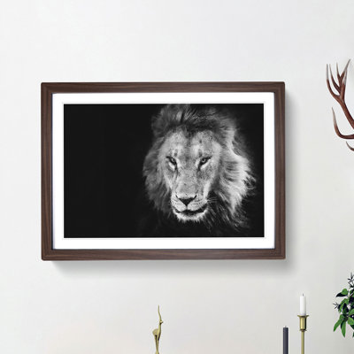 Portrait of a Lion - Framed Print