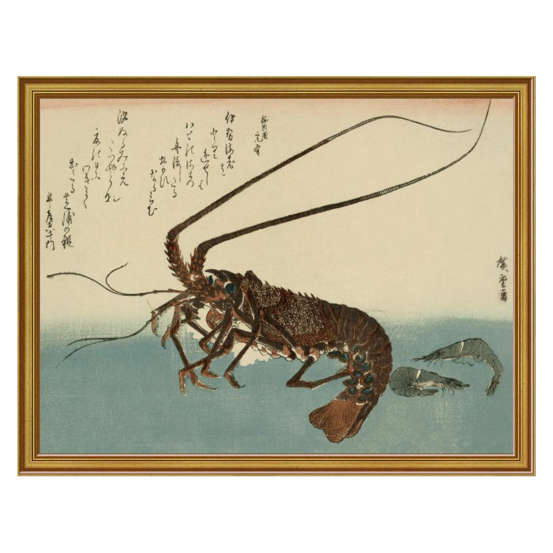" Shrimp And Lobster ", 12" H x 16" W