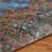 Blue/Beige Traditional Floral Power-loomed Indoor Area Rug