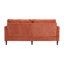 Canapé en chenille de style Mid-Century moderne avec structure en bois massif et coussins amovibles-1955382338