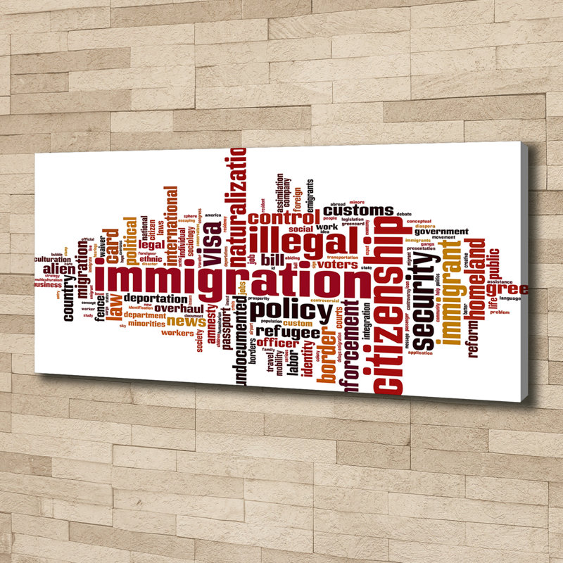 Immigration - Wrapped Canvas Print
