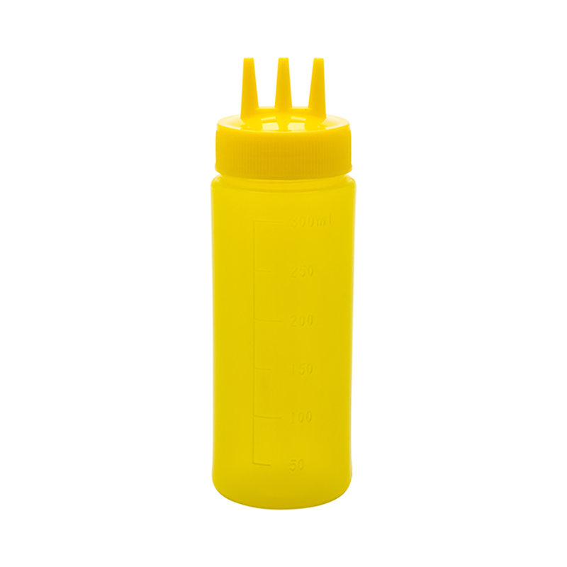Bouteille compressible, Jaune, H 7,75 po x l 2,5 po x P 2,5 po