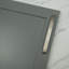 Brushed Nickel Curved Bow D-Bar Handles-128905870