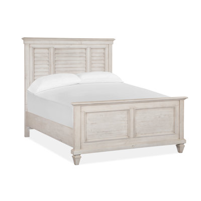 Lacandice Solid Wood Panel Bed