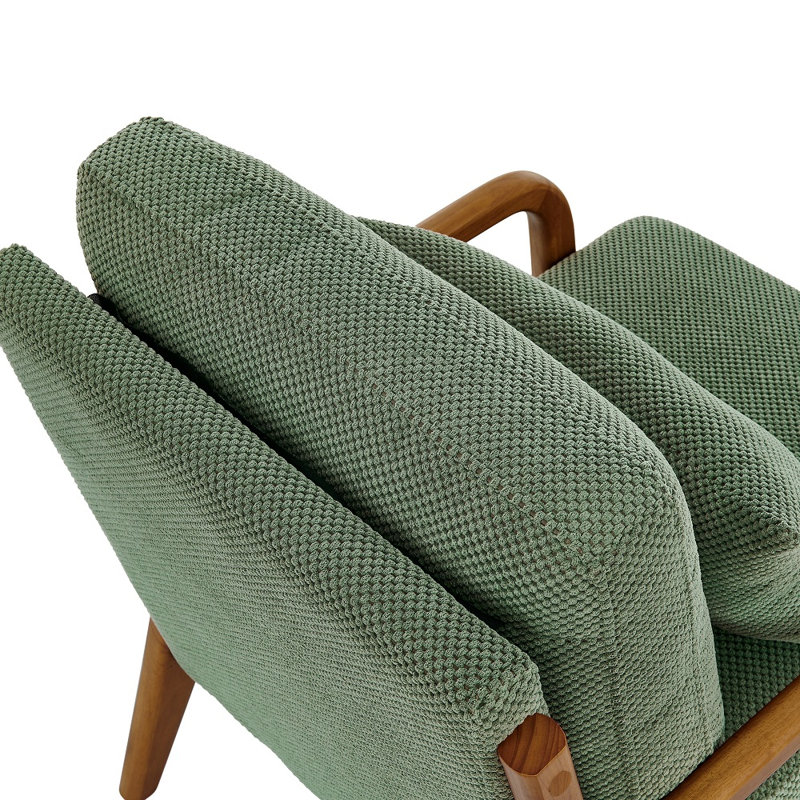 Chaise longue en bois massif, Green