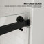 Porte de douche à double coulissement lisse anti-abordage de 3/8 po (10 mm) Opal Mirage MCOCOD l 56-61 "x H 79"-98947158