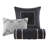 7 Piece Tufted Comforter Set Grey