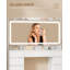 Dressing Table, Vanity Desk with Power Strip, Vanity Table with Mirror and Lights, Adjustable Brightness, Makeup Desk with 11 Drawers, 3 Storage Compartments for Bedroom