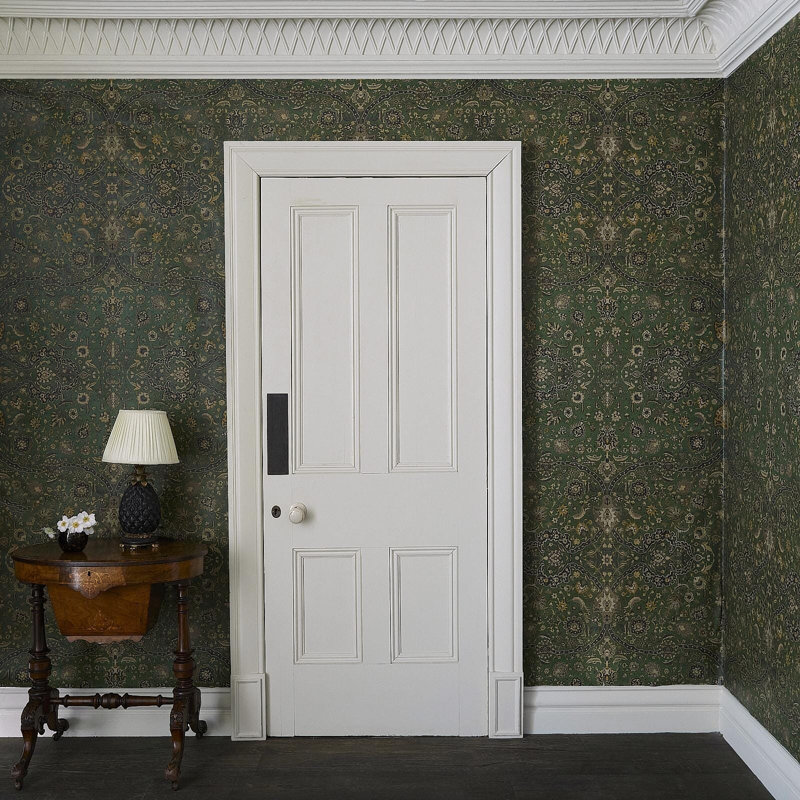 Zanjan Wallpaper - Juniper Green