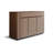 62.99" Brown Rectangular Solid Wood Shoe Storage