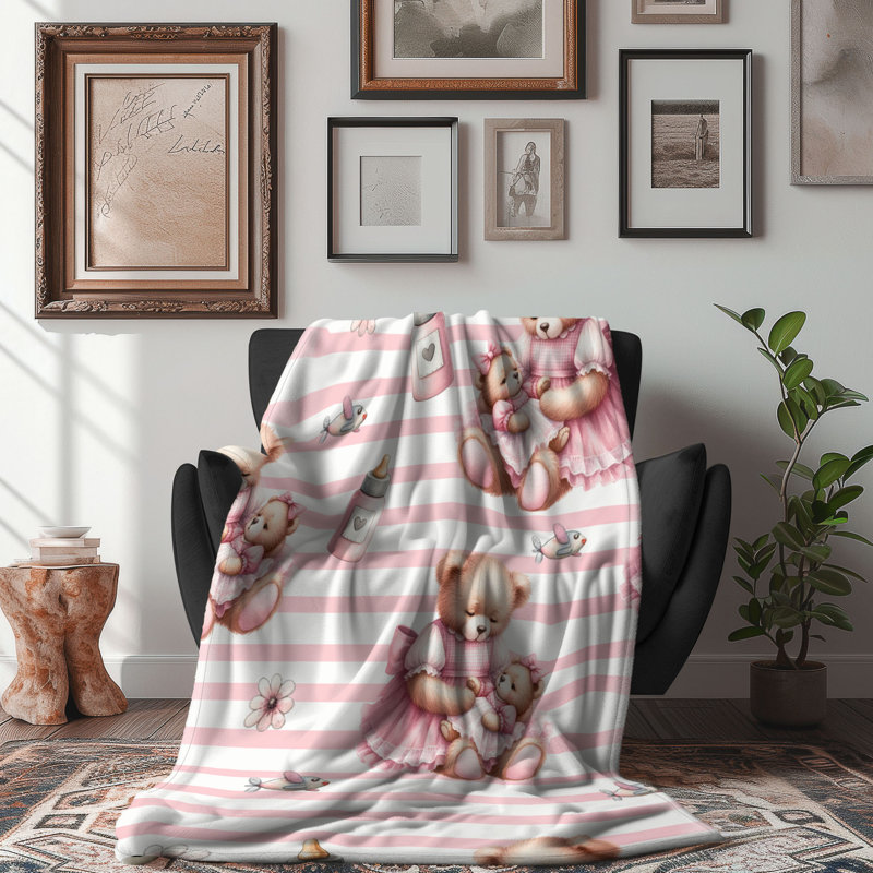 Couverture pour bébé - 1 pièce Sherpa Premium, L 50 po x L 60 po