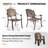 Aluminum Stackable Outdoor Dining Chair