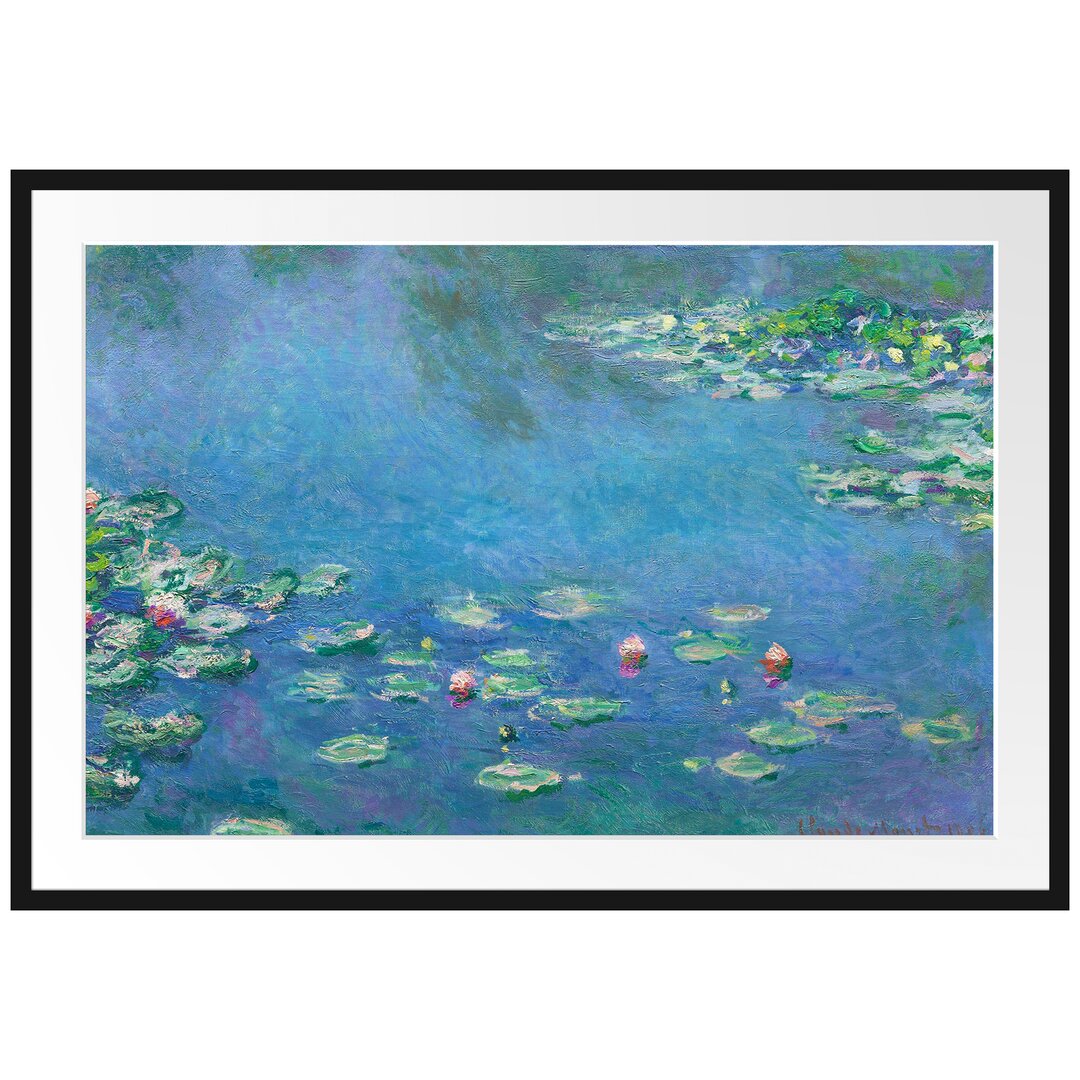 Gerahmter Kunstdruck Water Lilies III von Claude Monet