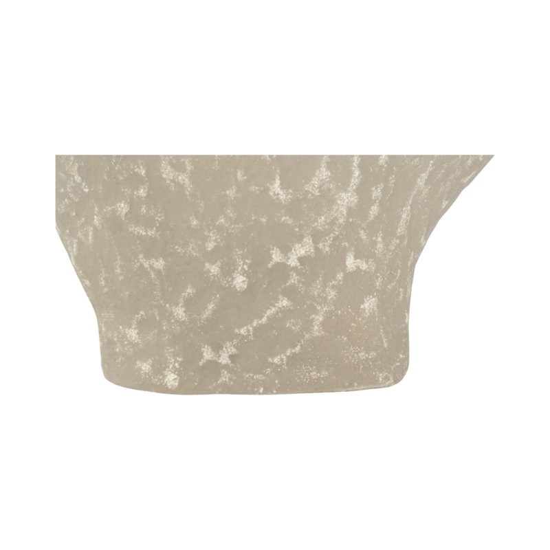 Vase, rond, écomix, silhouette moderne de forme libre, usage décoratif seulement, 11.25" H x 8" W x 5" D