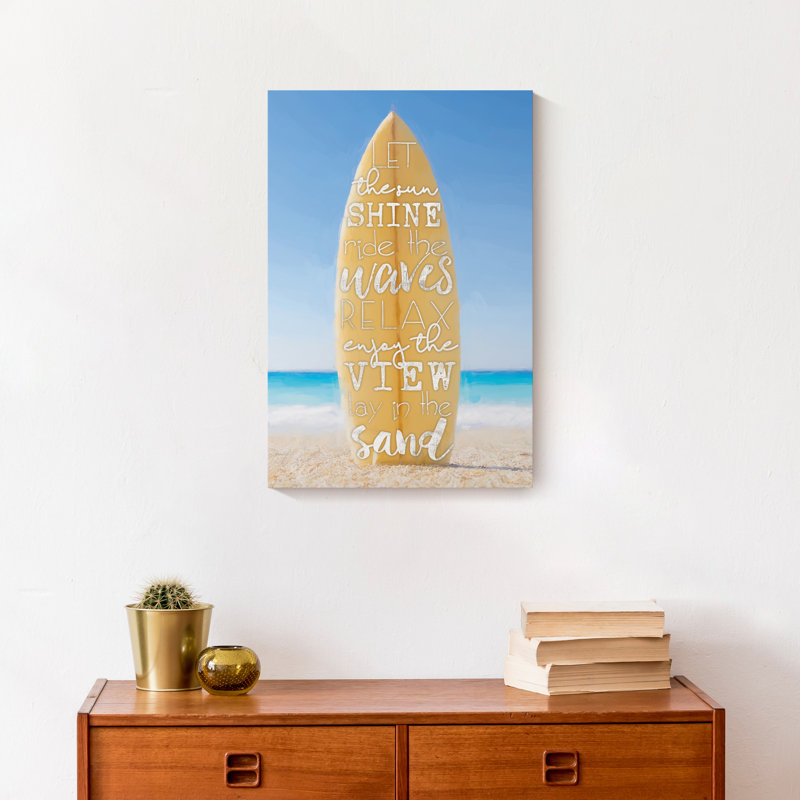 Planche de surf, impression sur toile tendue