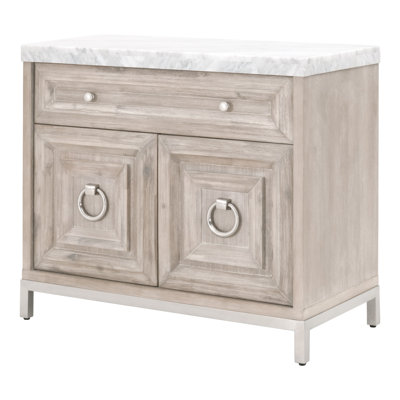 Fitz 1 Drawer 36.75" W Solid Wood Combo Dresser