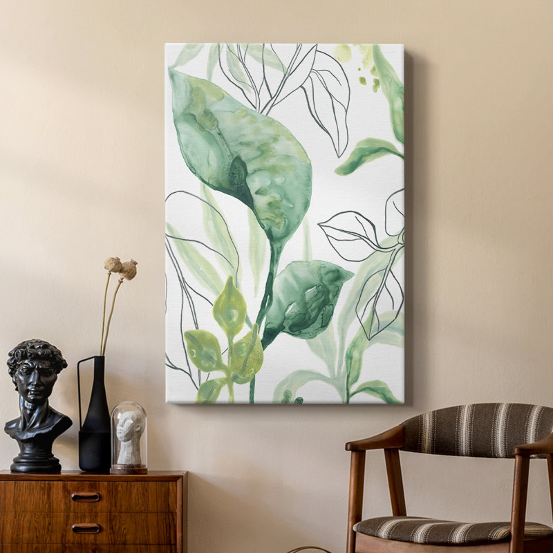 Chœur de palmiers tropicaux I - galerie Cavas sur mesure, H 18 po x l 12 po