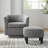 Upholstered Chair With Ottoman-789597967