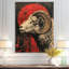 «Grey Red Astrology Rams Resilience Aries - Astronomie Aries», reproduction d'art murale-136104441-106110810