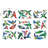 38 PCS Anti-Collision Window Clings Hummingbird Reminder Window Decals Non Adhesive for Bird Strikes
