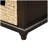 Rustic Storage Bench with 3 Drawers and 3 Rattan Baskets, Shoe Bench for Living Room, Entryway ()-2074935842
