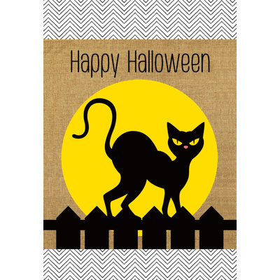 Double Sided 18'' H x 12.5'' W Nylon Halloween Garden Flag
