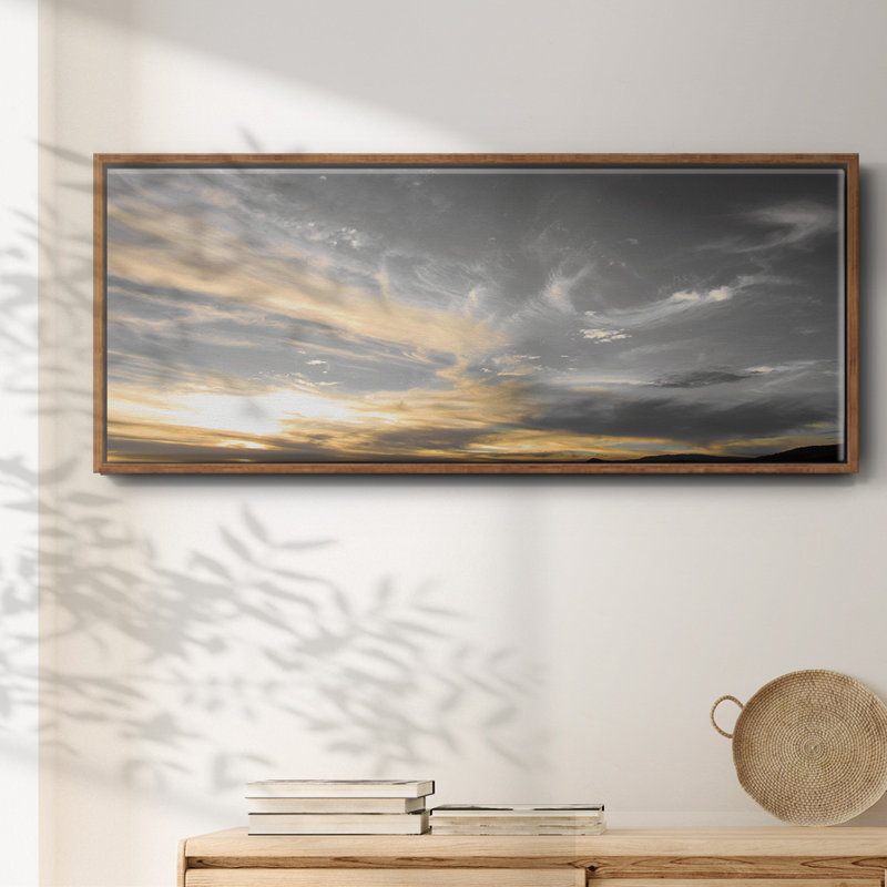 «Sky Above», reproduction d'art sur toile, Noyer, H 24 po x l 60 po x P 1,5 po