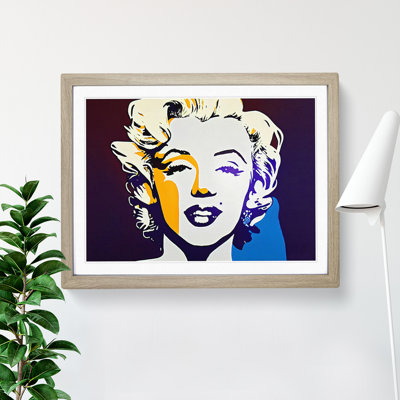 Pop Marilyn Monroe - Single Picture Frame Print