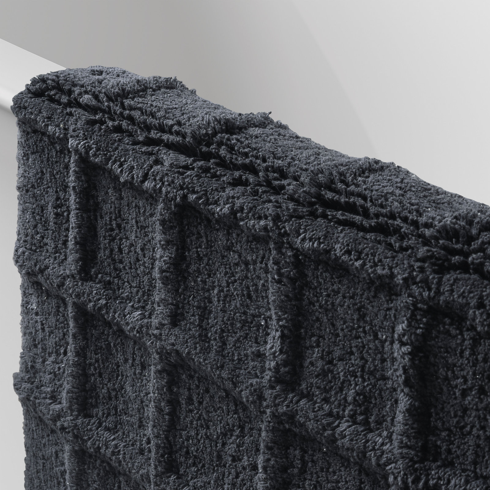 Carter Cotton Bath Rug, Navy
