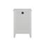 Table de chevet 3 tiroirs blanche avec station de charge et ports USB et prises de courant