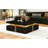 Modern Coffee Table With 4 Drawers - Black Square For A Stylish Living Space Spacious Storage Option