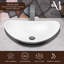 Lavabo vasque de salle de bain en aluminium martelé à la main en aluminium 19 po-7307995