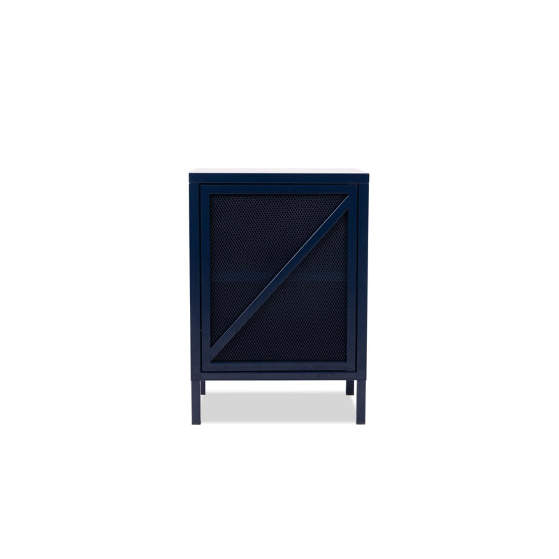 Armoire de rangement à 2 tablettes Macedonia, Titan bleu